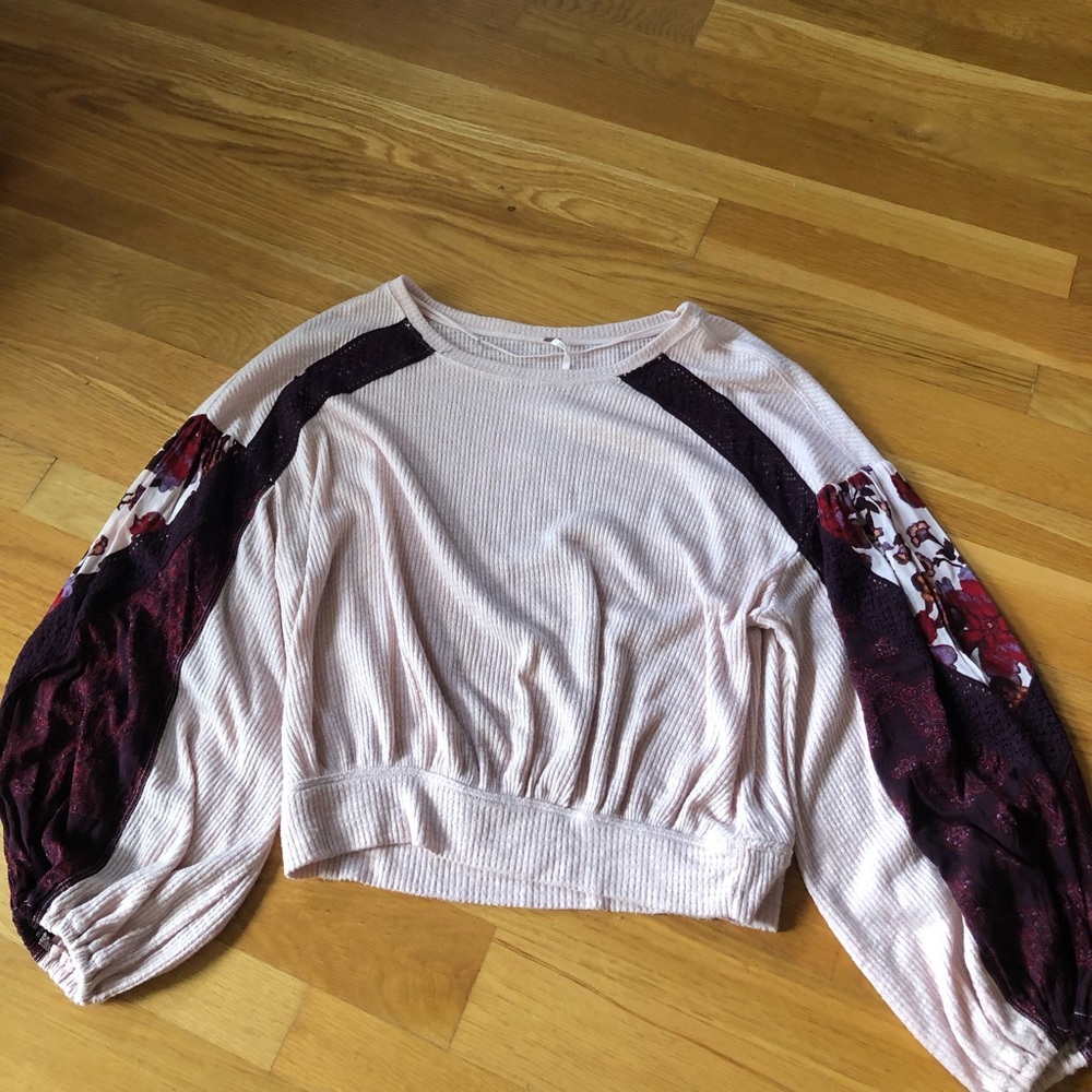 Free People pink sweater